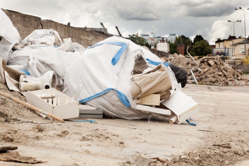 Different types of construction waste materials